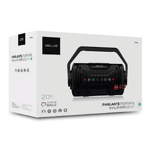 Parlante Bluetooth Portátil Iluminación Led 20w - Ps