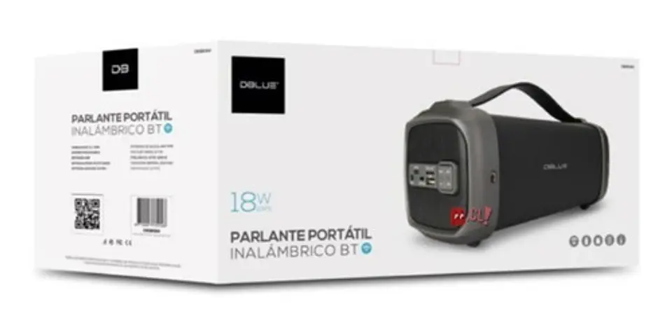Parlante Bazooka Bluetooth 2.1 + Edr Portátil 18w - Ps 3