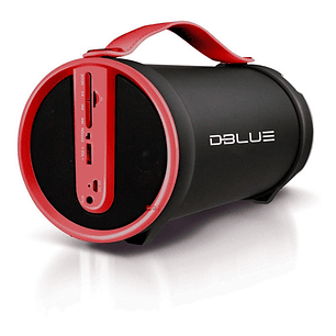 Parlante Bazooka Bluetooth Portátil Con Radio Rojo - Ps