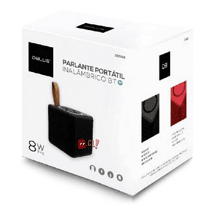 Parlante Bluetooth Cuadrado Portátil 8w Rojo - Ps