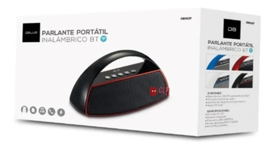 Parlante Bluetooth - Usb Y Sd Portátil Negro - Ps 2