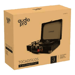 Tocadiscos Con Bluetooh Incluye Maletín Negro - Ps