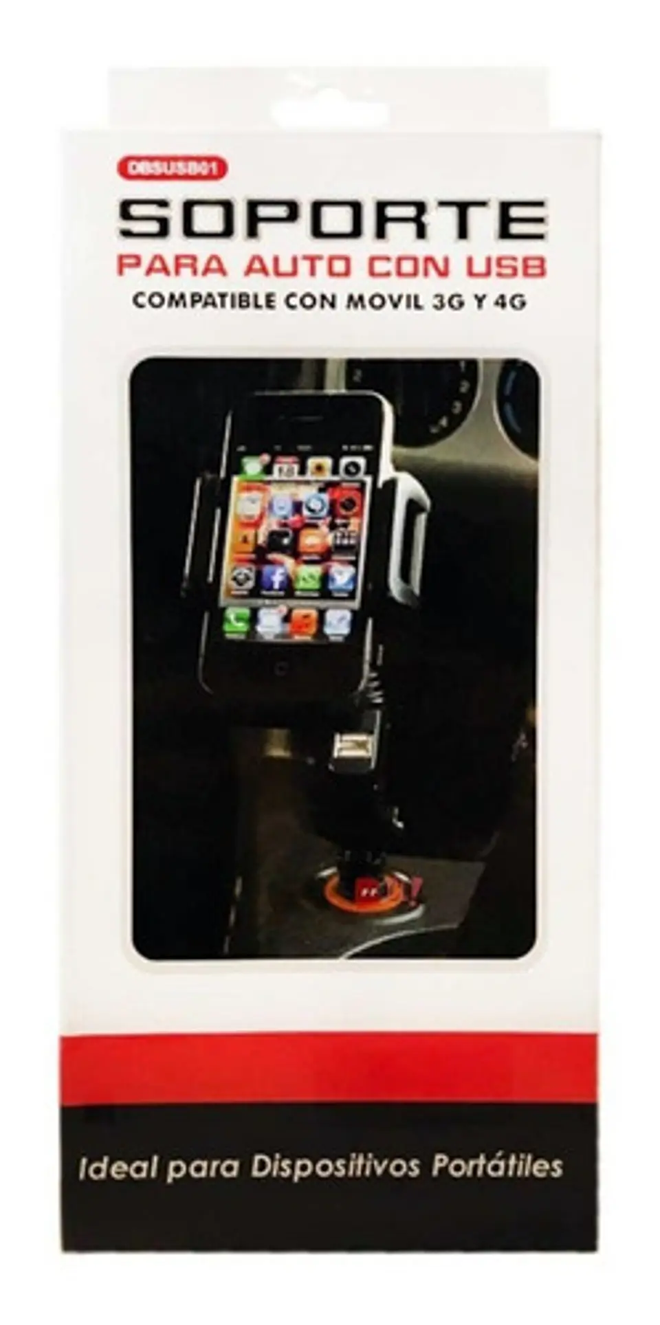 Soporte Celular Con 2 Conectores De 5v Usb - Ps 3