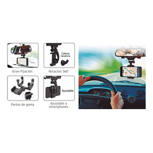 Porta Celular Espejo Retrovisor Autos - Ps