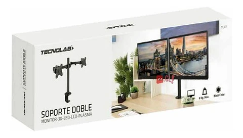 Soporte Doble Monitor Escritorio 13 A 27 Pulgadas - Ps