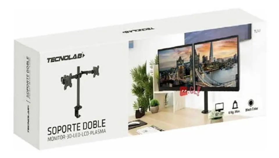 Soporte Doble Monitor Escritorio 13 A 27 Pulgadas - Ps 2