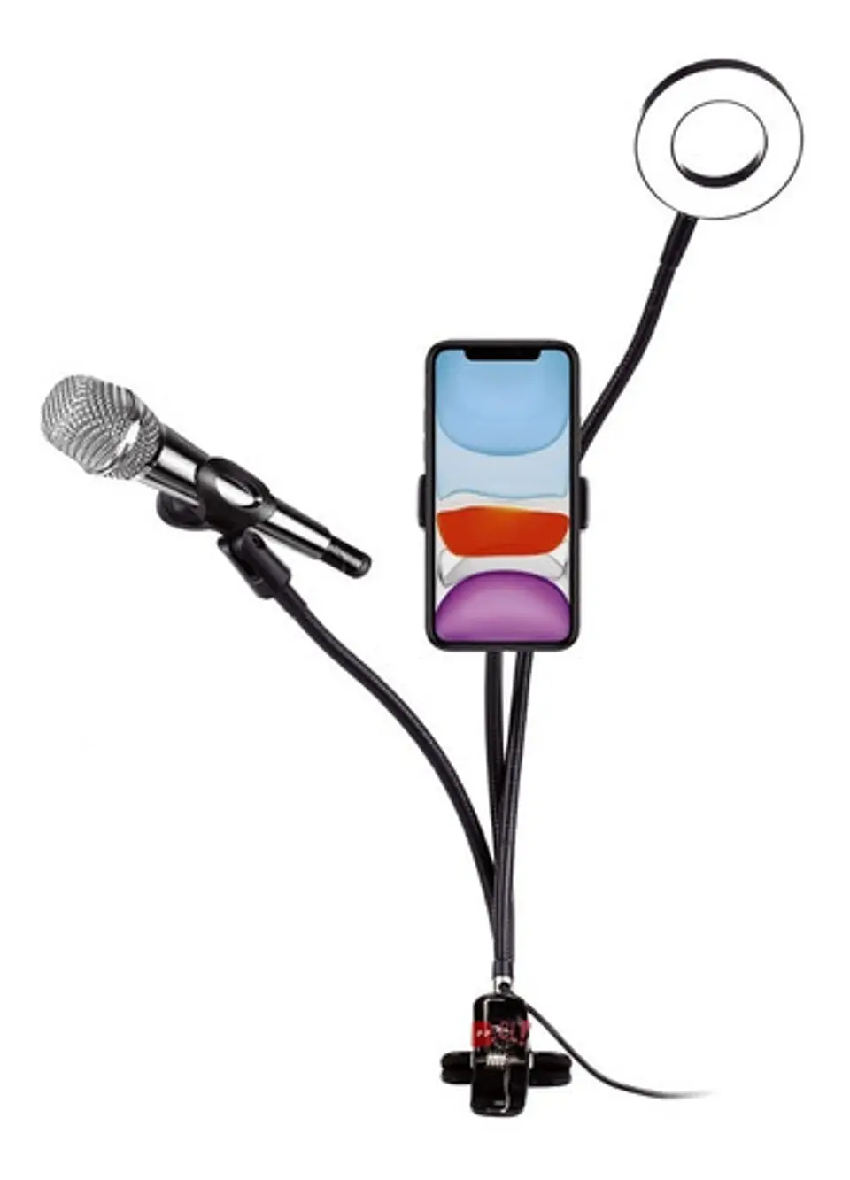 Soporte Celular Clip Con Aro Led Con Control De Luz - Ps 1