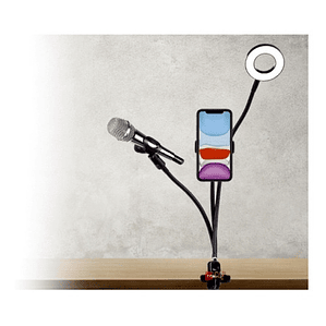 Soporte Celular Clip Con Aro Led Con Control De Luz - Ps