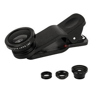 Kit Lentes Ojo De Pez 3 En 1 Para Celular - Ps