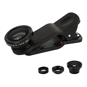 Kit Lentes Ojo De Pez 3 En 1 Para Celular - Ps