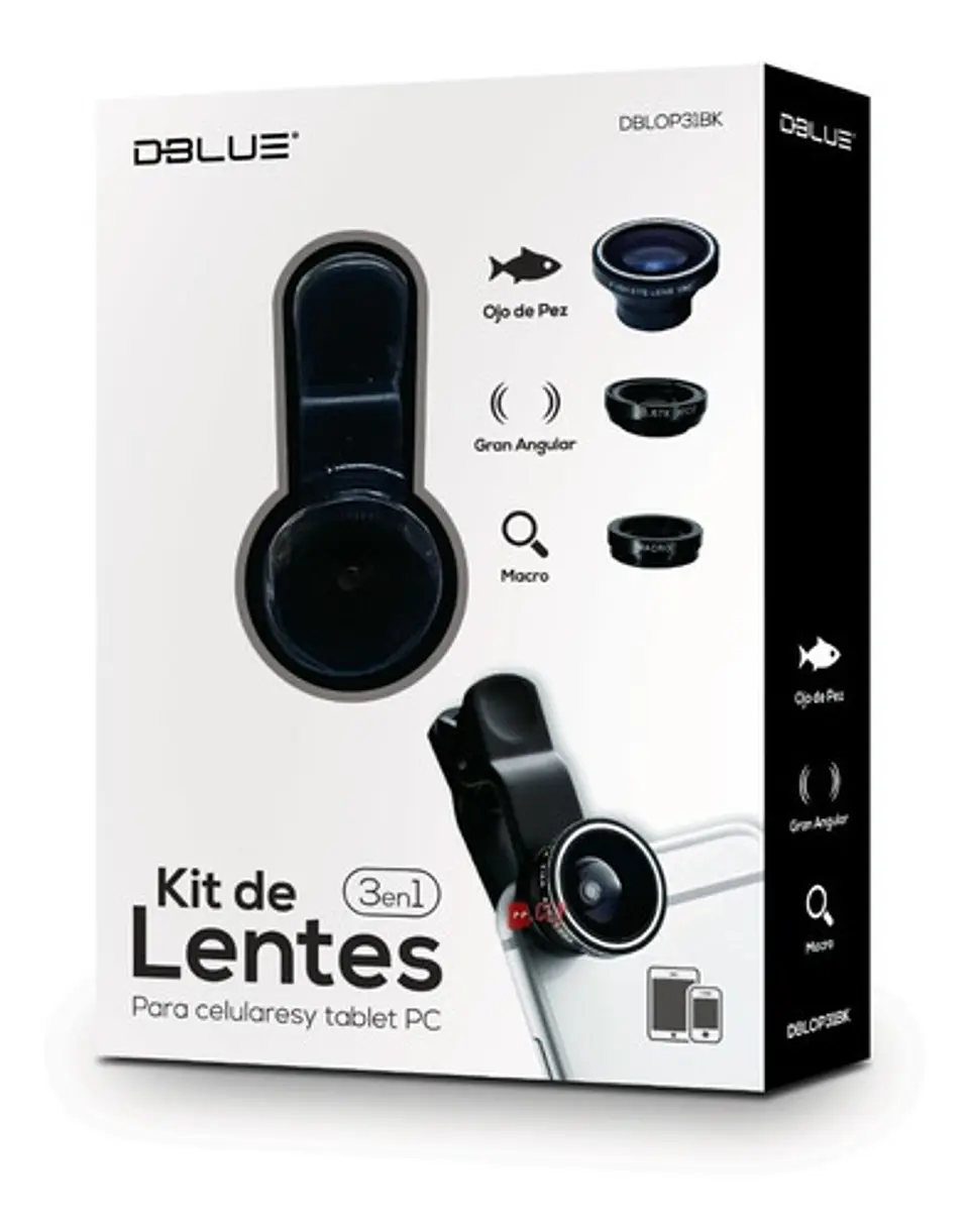 Kit Lentes Ojo De Pez 3 En 1 Para Celular - Ps 3