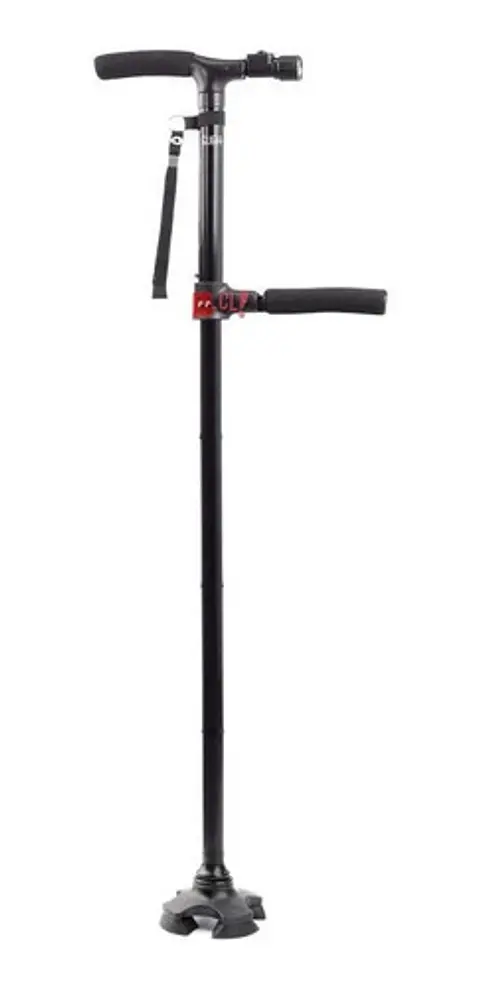 Bastón Plegable Con Luz Led Y 4 Puntos De Apoyo - Ps