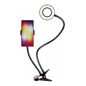 Soporte Celular Escritorio Con Aro Led Con Control Luz - Ps