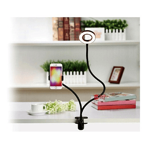 Soporte Celular Escritorio Con Aro Led Con Control Luz - Ps