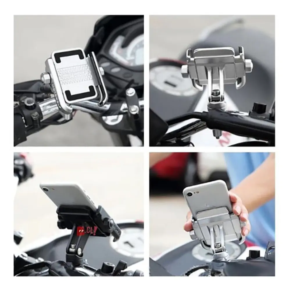 Soporte Celular Para Moto Metálico Rotación 360 - Ps 2