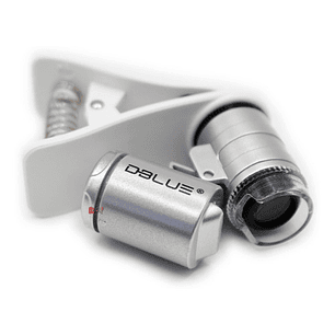 Microscopio 60x Celular Con Luz Uv Y Clip - Ps