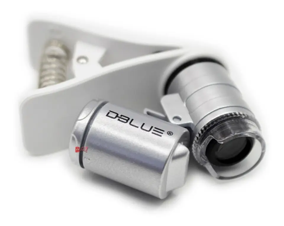 Microscopio 60x Celular Con Luz Uv Y Clip - Ps 1