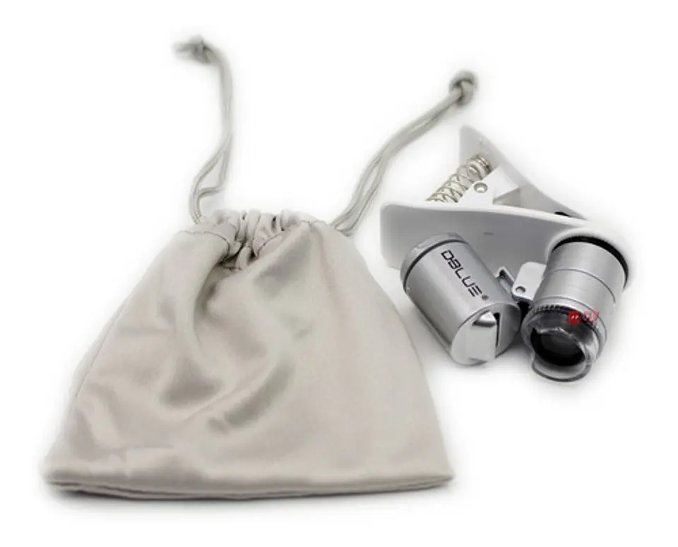 Microscopio 60x Celular Con Luz Uv Y Clip - Ps 3
