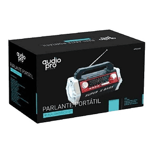 Parlante Bluetooth 10w Portátil Super X-bass Rojo - Ps