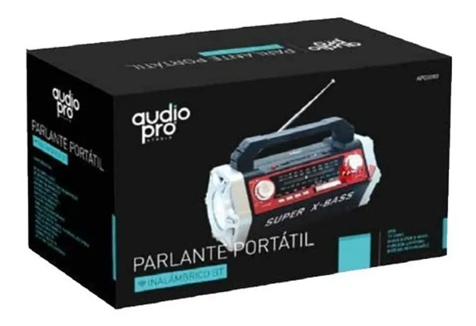 Parlante Bluetooth 10w Portátil Super X-bass Rojo - Ps 2