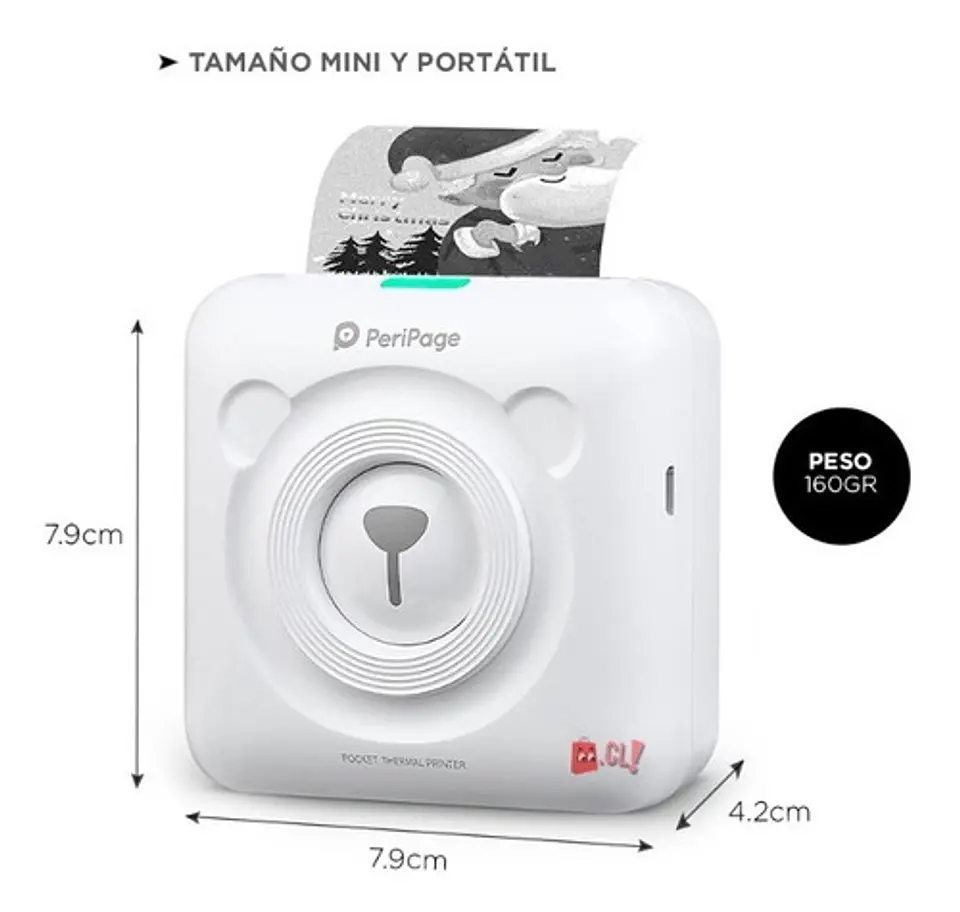 Impresora Térmica Portátil Bluetooth Peripage - Ps 3