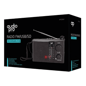 Radio Portátil Am/fm Estilo Retro Recargable - Ps