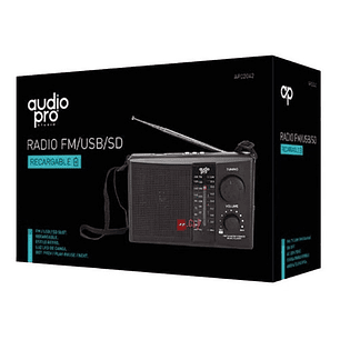 Radio Portátil Am/fm Estilo Retro Recargable - Ps