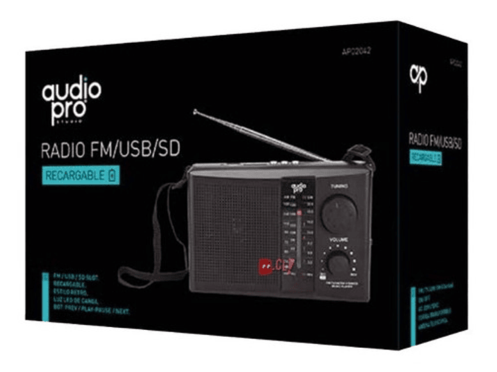 Radio Portátil Am/fm Estilo Retro Recargable - Ps 2