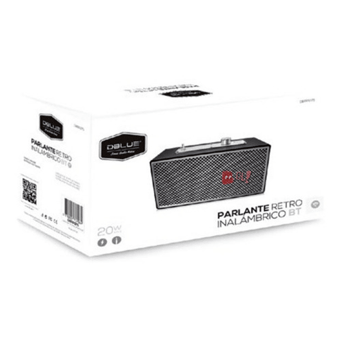 Parlante Retro Portátil 20w Bluetooth - Ps 4