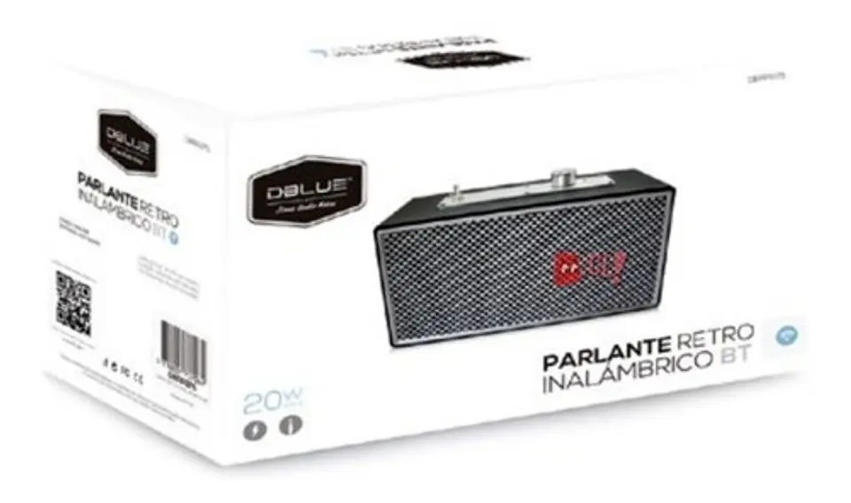 Parlante Retro Portátil 20w Bluetooth - Ps 4