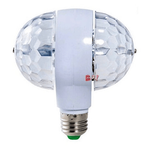 Luz Ampolleta Fiesta Giratoria Doble Color Rgb - Ps