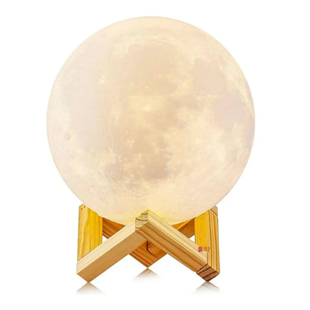 Lámpara Luna Relieve Con 7 Colores Recargable - Ps 1