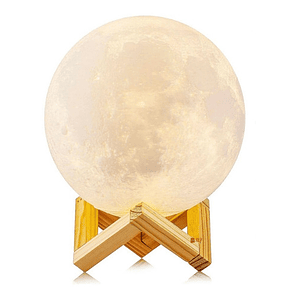 Lámpara Luna Relieve Con 7 Colores Recargable - Ps
