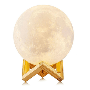 Lámpara Luna Relieve Con 7 Colores Recargable - Ps