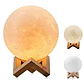 Lámpara Luna Relieve Con 7 Colores Recargable - Ps - Miniatura 2
