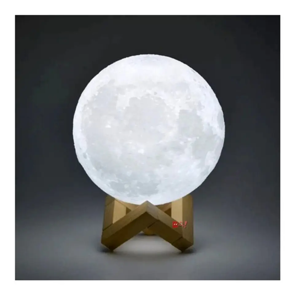 Lámpara Luna Relieve Con 7 Colores Recargable - Ps 4