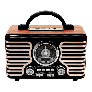 Radio Retro Bluetooth Portátil 10w Back To Retro - Ps