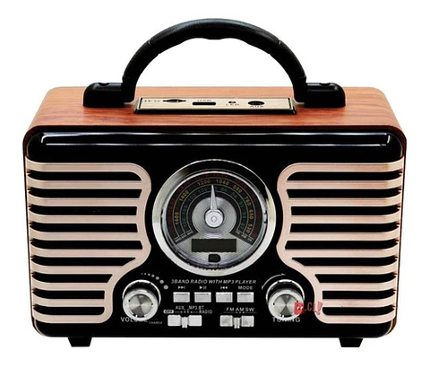 Radio Retro Bluetooth Portátil 10w Back To Retro - Ps