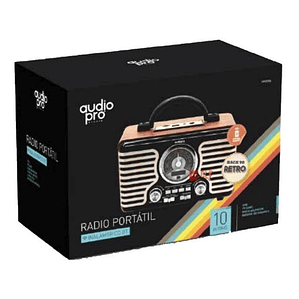 Radio Retro Bluetooth Portátil 10w Back To Retro - Ps