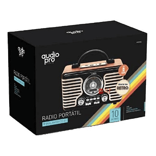 Radio Retro Bluetooth Portátil 10w Back To Retro - Ps