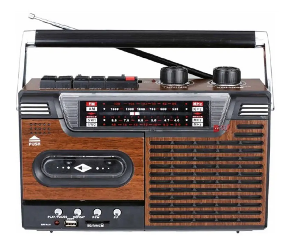 Radio Retro Cassette Con Bluetooth 20w Back To Retro - Ps 1