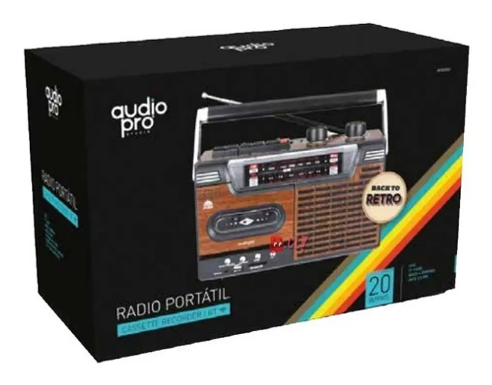 Radio Retro Cassette Con Bluetooth 20w Back To Retro - Ps 2