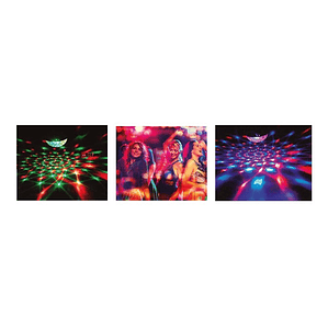 Luz Bola Led Giratoria Fiesta Multicolor Con Control - Ps