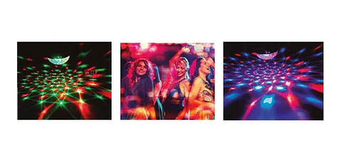 Luz Bola Led Giratoria Fiesta Multicolor Con Control - Ps