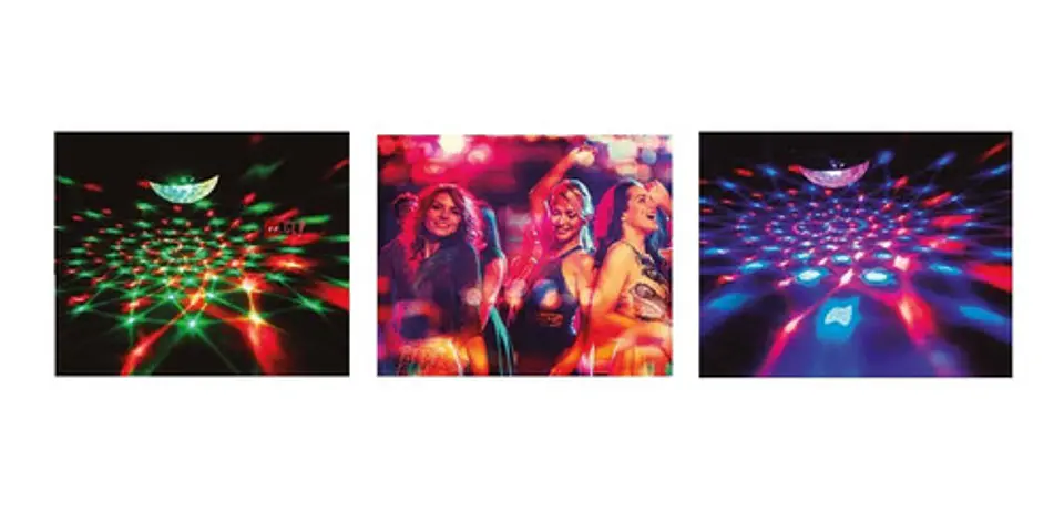 Luz Bola Led Giratoria Fiesta Multicolor Con Control - Ps 2