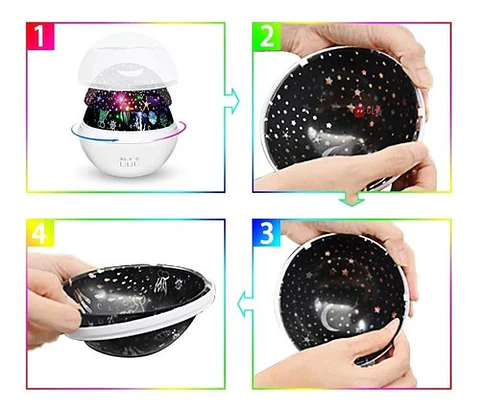 Lámpara Espanta Cuco Estrellas Y Animales Marinos - Ps