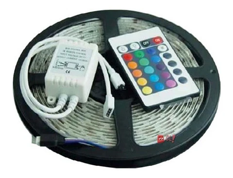 Tira De 300 Led 5mts 3528 Rgb Con Control - Ps
