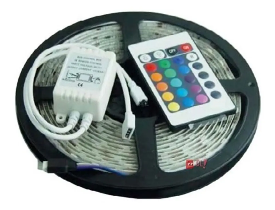 Tira De 300 Led 5mts 3528 Rgb Con Control - Ps 1