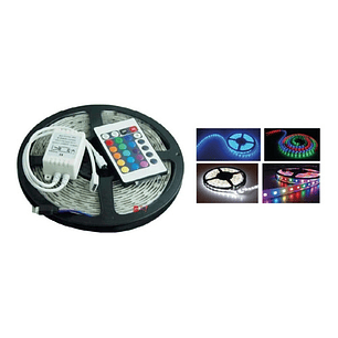 Tira De 300 Led 5mts 3528 Rgb Con Control - Ps