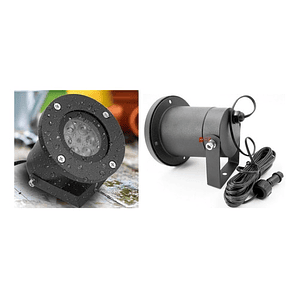 Luz Láser Decorativa Copos De Nieve Blancos - Ps